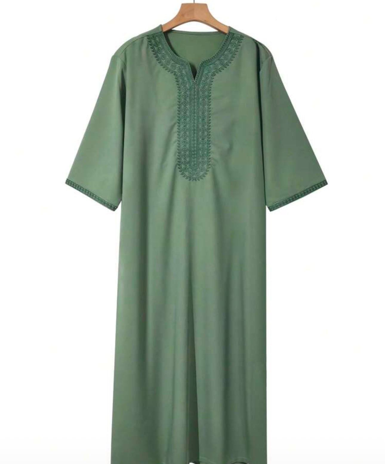 Qamis Homme Léger Vert