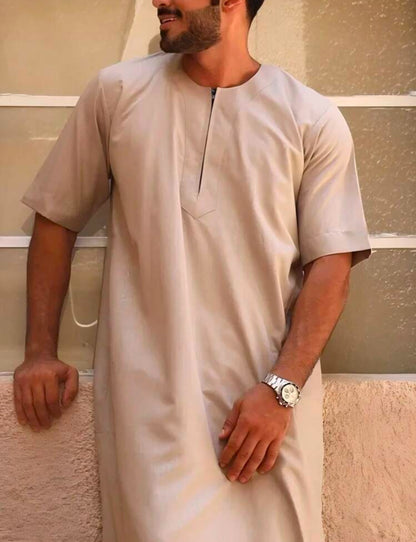 Qamis Homme léger Beige