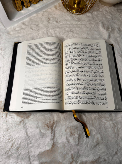 Coran Tawbah Arabe Français avec Angles Dorés Renforcés – Un Trésor à Préserver