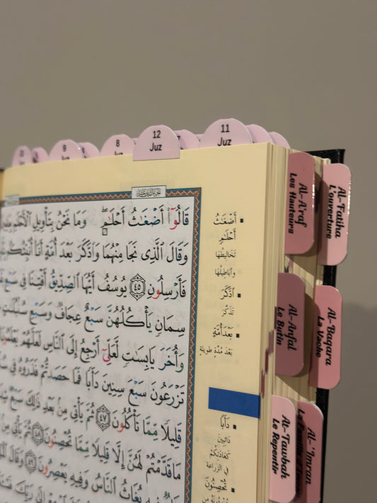 Service Pose d’onglets Juz