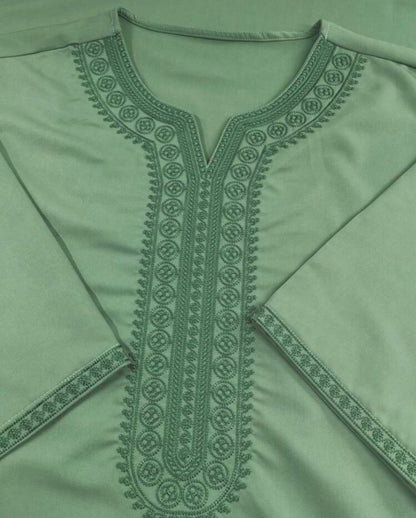Qamis Homme Léger Vert