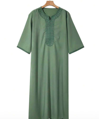 Qamis Homme Léger Vert