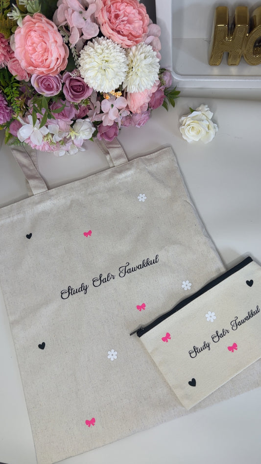 Tote bag Study Sabr Tawakkul- Inspire ta journée avec foi