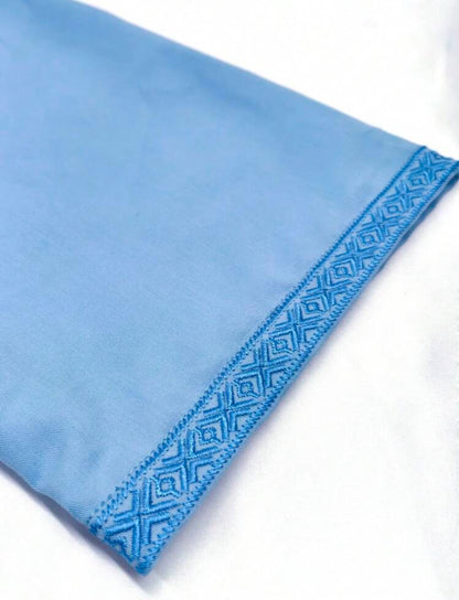 Qamis Homme Léger Bleu