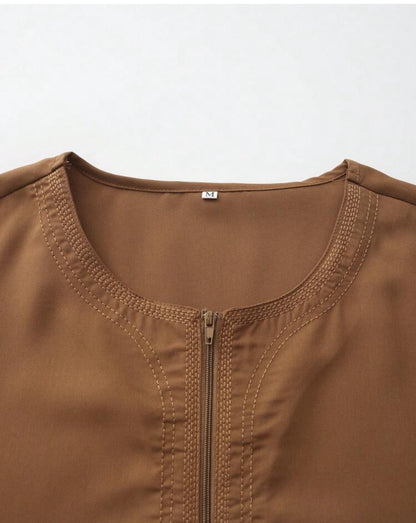 Qamis Homme léger Camel foncé