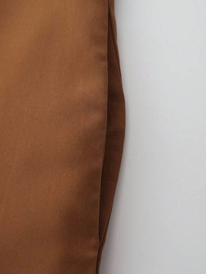 Qamis Homme léger Camel foncé